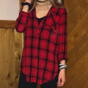 H&M Buffalo Plaid Tunic Size 2